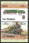 Stamps Tuvalu -  locomotora británica