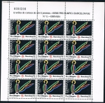 Stamps Spain -  BARCELONA 92. III SERIE PREOLIMPICA. GIMNASIA