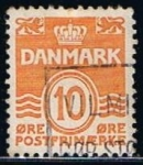 Stamps Denmark -  Scott  228  Cifras