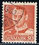 Sellos de Europa - Dinamarca -  Scott  309  Frederik  IX