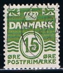 Stamps Denmark -  Scott  382  Cifras