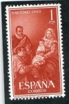 Stamps Spain -  1325- NAVIDAD 1960. 