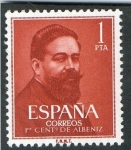 Stamps Spain -  1321- I CENTENARIO DEL NACIMIENTO DE ISAAC ALBÉNIZ. (18960-1909 ).