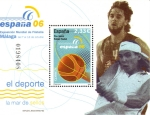 Sellos de Europa - Espaa -  2006 LA MAR DE SELLOS MALAGA EXPOSICION MUNDIAL DE FILATELIA EL DEPORTE PAU GASOL Y RAFA NADAL