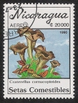 Sellos del Mundo : America : Nicaragua : SETAS-HONGOS: 1.201.015,00-Craterellus cornucopioides