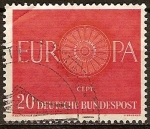 Stamps Germany -  EUROPA-Rueda de coche con 19 radios