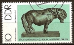 Stamps Germany -  Museos Estatales de Berlín, esculturas en bronce: Shetland Pony - por Henry Drake (DDR)