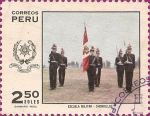 Stamps : America : Peru :  Escuela de Oficiales. Escuela Militar - Chorrillos