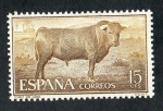 Stamps Spain -  1254-  FIESTA NACIONAL : TAUROMAQUIA. TORO DE LIDEA.