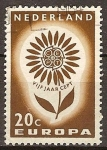 Stamps Netherlands -  Europa-flor estilizada con la CEPT