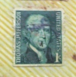 Stamps United States -  Presidente THOMAS JEFFERSON 1968