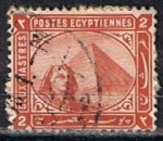 Sellos de Africa - Egipto -  Scott  39  Esfinge y Piramide