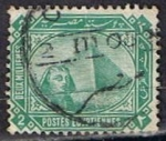 Stamps Egypt -  Scott  44a  Esfinje y Piramide (2)