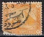 Stamps Egypt -  Scott  46a  Esfinje y Piramide (8)