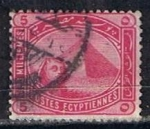 Stamps Egypt -  Scott  48  Esfinge y Piramide (4)