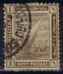 Stamps Egypt -  Scott  50  Barcos del Nilo (5)