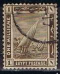 Stamps Egypt -  Scott  50  Barcos del Nilo (6)