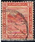 Stamps Egypt -  Scott  53  Piramides de Gaza (2)