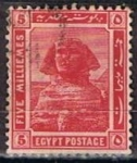 Stamps Egypt -  Scott  54  Esfinge (7)