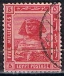 Stamps Egypt -  Scott  54  Esfinge (9)