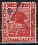 Stamps Egypt -  Scott  54  Esfinge (10)