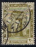 Stamps Egypt -  Scott  56  Templo de Khonsu