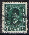 Stamps Egypt -  Scott  134  Rey  Fuad (3)