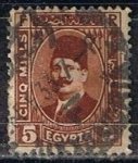 Stamps Egypt -  Scott  135  Rey Fuad (8)