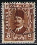 Sellos de Africa - Egipto -  Scott  194  Rey Fuad (2)