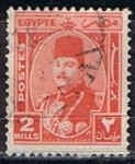 Sellos de Africa - Egipto -  Scott  243  Rey Farouk