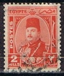 Sellos de Africa - Egipto -  Scott  243  Rey Farouk (2)