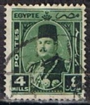 Sellos de Africa - Egipto -  Scott  245  Rey Farouk