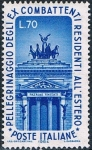 Sellos de Europa - Italia -  PEREGRINACIÓN DE LOS EXCOMBATIENTES ITALIANOS DEL EXTRANJERO, A ROMA. Y&T Nº 913 