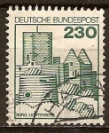 Stamps Germany -  Castillo Lichtenberg en Rheinland-Pfalz. 