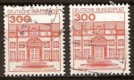 Stamps Germany -  Castillo de Herrenhausen en Hanover