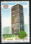 Stamps Spain -  2904- EUROPA. ARTES MODERNAS. ARQUITECTURA. EDIFICIO DEL BANCO DE BILBAO, CENTRO AZCA DE MADRID.