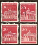 Stamps Germany -  Puerta de Brandenburgo