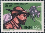 Sellos de Europa - Italia -  CENTENARIO DE LA FUNDACIÓN DEL CUERPO DE LOS CAZADORES ALPINOS. Y&T Nº 1101