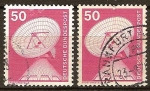 Stamps Germany -  Industria y tecnicas (Antena parabólica-estación terrena).