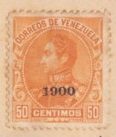 Stamps Venezuela -  Simon Bolibar Ed 1900