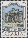 Stamps Italy -  FUENTES CÉLEBRES. FONTANA DE TREVI EN ROMA. Y&T Nº 1159