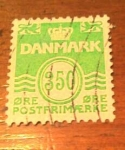 Stamps Denmark -  Figure wave type 