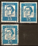 Stamps Germany -  Alemanes destacados- Martin Luther(monje , sacerdote, profesor de la teología).