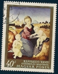 Stamps : Europe : Hungary :  Rafael Sanzio - La Virgen de Esterházy