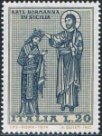 Sellos de Europa - Italia -  ARTE NORMANDO EN SICILIA. MOSAICOS. Y&T Nº 1168