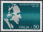 Sellos de Europa - Italia -  CENT. DEL NACIMIENTO DE GIUGLIELMO MARCONI. Y&T Nº 1173