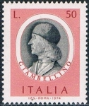 Sellos de Europa - Italia -  PERSONAJES ITALIANOS. 2º GRUPO. GIOVANNI BELLINI, GIAMBELLINO, PINTOR. Y&T Nº 1177