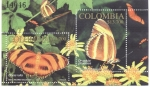 Stamps : America : Colombia :  Mariposa de las pasionarias y mariposa atigrada