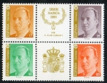 Stamps Spain -  3259A/62A-  S.M. DON JUAN CARLOS I. Hojita con los cuatro sellos.