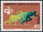 Sellos de Europa - Italia -  CAMPEONATO DE EUROPA DE ATLETISMO EN ROMA. Y&T Nº 1180